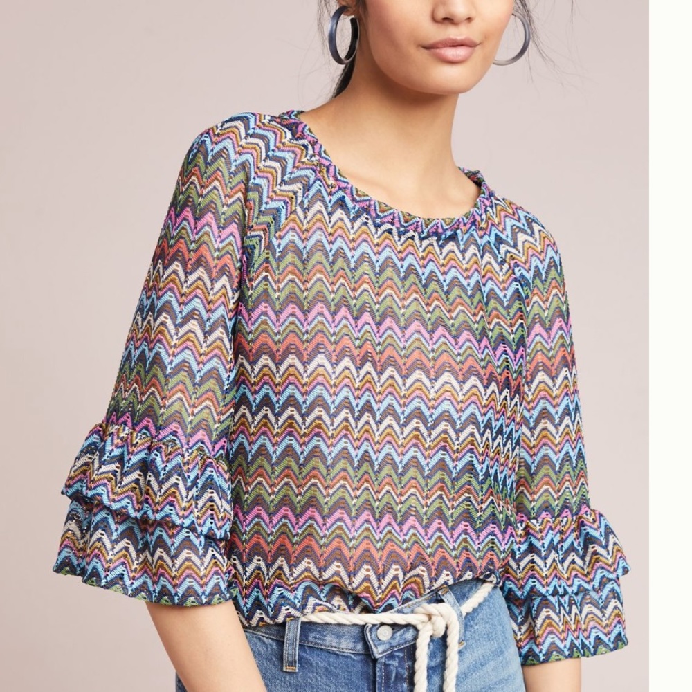 Anthropologie striped top by Eva Franco; Size L